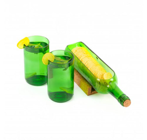 Load image into Gallery viewer, Wine Bottle Platter With Glasses