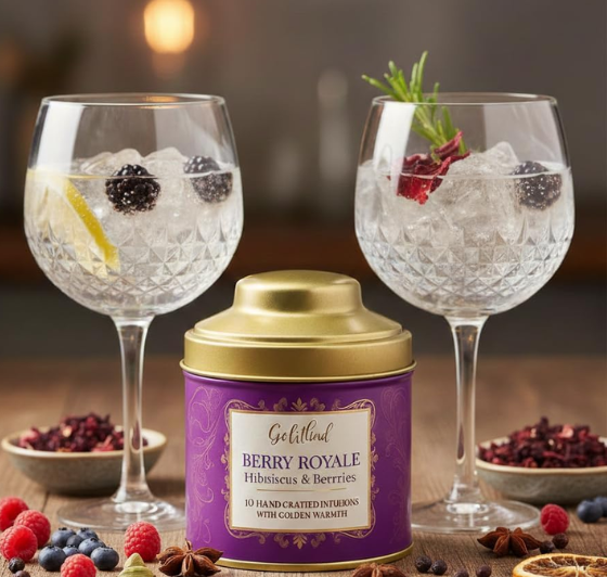 Berry Royale Gin Infusion Bags β Botanical Cocktail Infusion for Gin, Vodka & Spirits