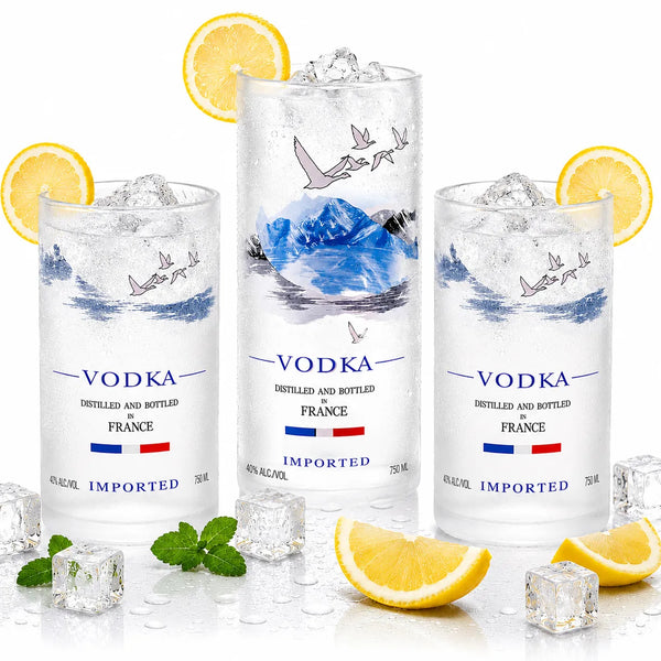 Grey Goose Glasses Set of 3 – Handmade Upcycled Cocktail Glassware