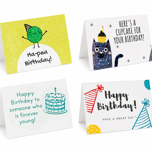 Plantable Birthday Cards β Eco Friendly Seed Paper Greeting Cards (Pack of 12 Multi Design)
