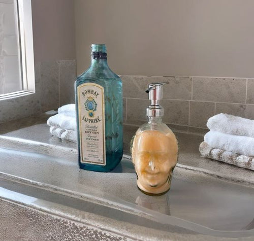 Load image into Gallery viewer, Hand Crafted Old Monk Soap Dispenser