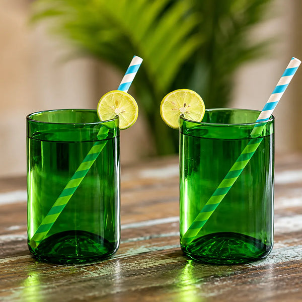 Upcycled Wine Glasses Set of 2