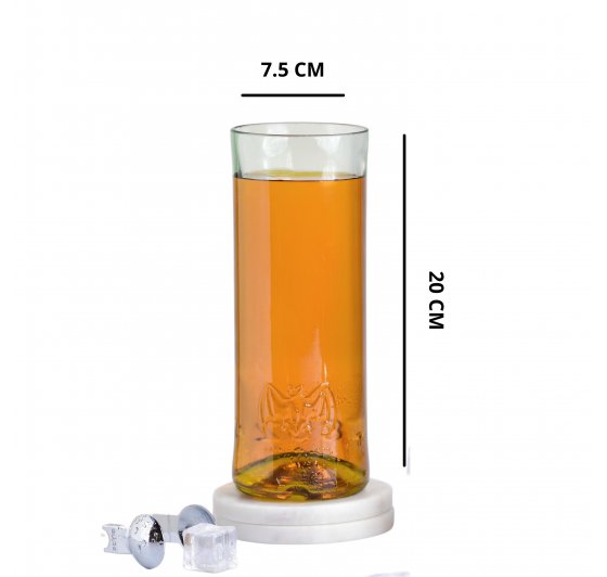 Bacardi Bats Logo Rum Glass