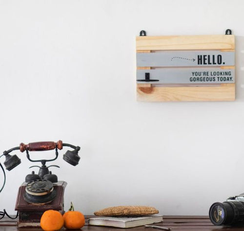 Load image into Gallery viewer, "Hello Gorgeous" Upcycled Wine Bottle Planter