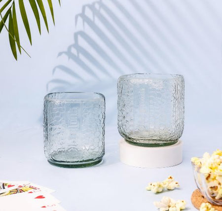 Old Monk Glasses Set of Two Can be Used for all Edible Fluids