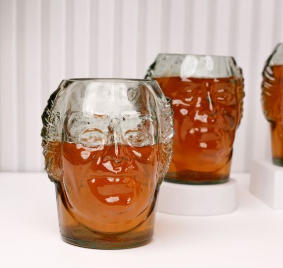 Old Monk Quirky Glass