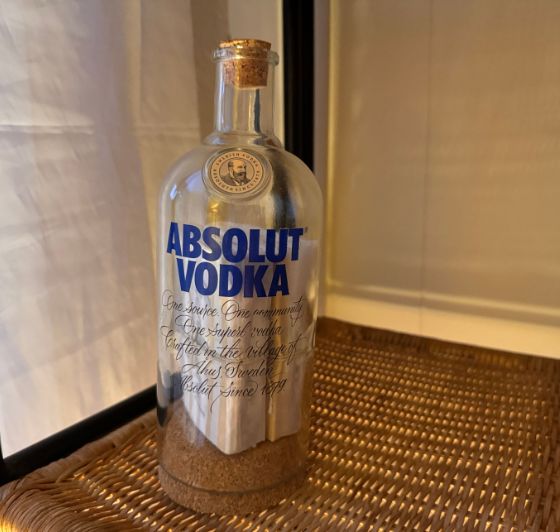 Upcycled Vodka Jars (Set of Two)