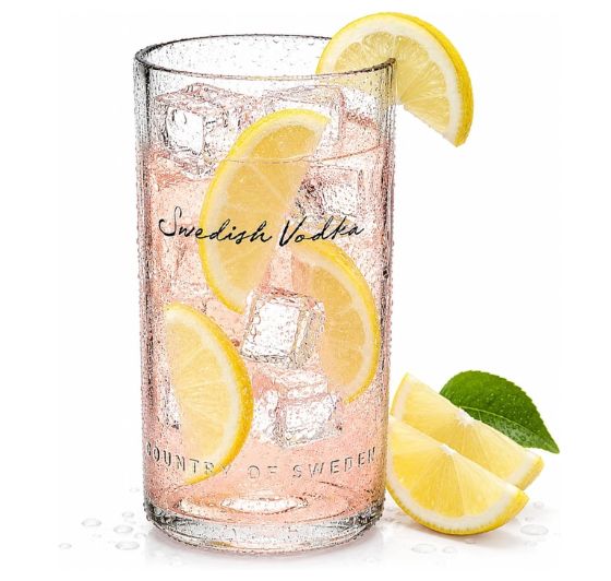 Upcycled Absolut Vodka Glass – Handmade Recycled Cocktail Glass