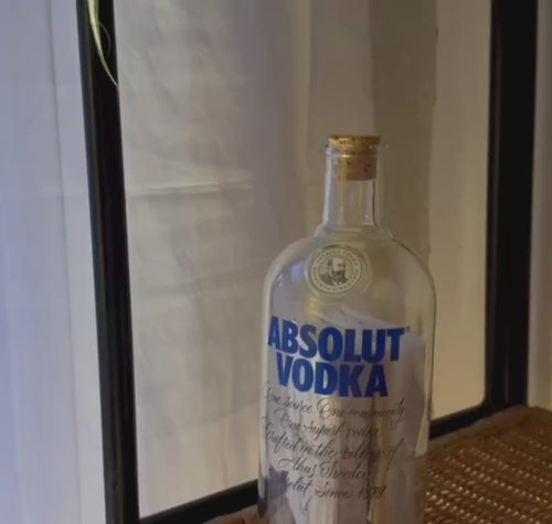 Load and play video in Gallery viewer, Upcycled Vodka Jars (Set of Two)