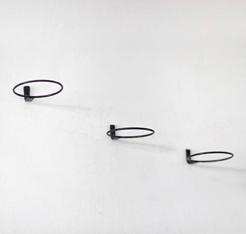 Load image into Gallery viewer, Vat69 Planters with Iron Stand Set of three (Edges have been Sanded, Grinded and Buffed meticulously)