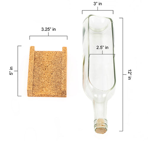 Load image into Gallery viewer, Transparent Wine Bottle Serving Set