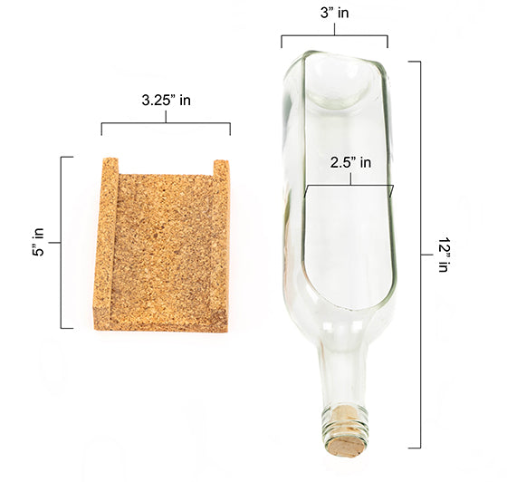 Transparent Wine Bottle Serving Set