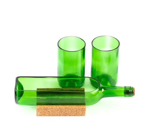 Load image into Gallery viewer, Wine Bottle Platter With Glasses
