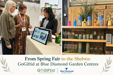 From Spring Fair to the Shelves: GoGiftid at Blue Diamond Garden Centres