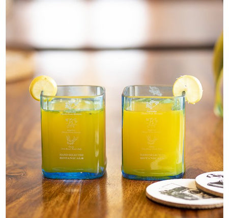 Imperfect Bombay Sapphire Gin Glasses – Upcycled Set of 2