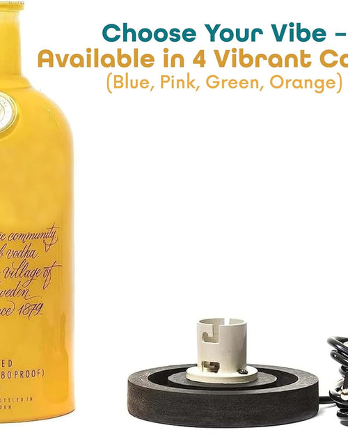 Load image into Gallery viewer, Upcycled Absolut Bottle Lamp with Gift Box – Handmade Table Lamp
