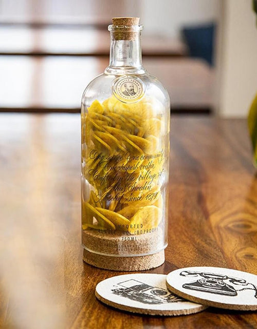 Load image into Gallery viewer, Upcycled Vodka Storage Jars Set of 2 – Handmade Glass Canisters
