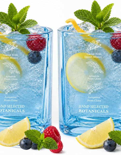 Load image into Gallery viewer, Handmade Upcycled Bombay Sapphire Gin Glasses
