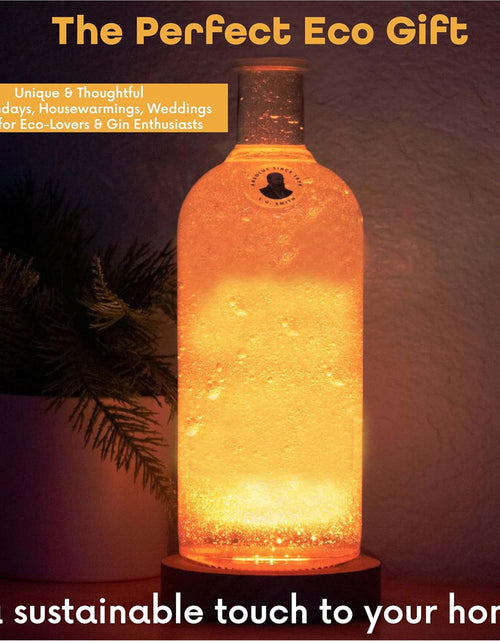 Load image into Gallery viewer, Upcycled Absolut Bottle Lamp with Gift Box – Handmade Table Lamp
