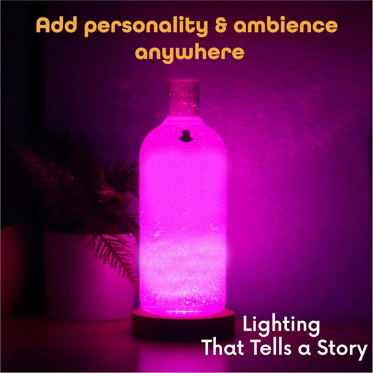 Upcycled Absolut Bottle Lamp with Gift Box – Handmade Table Lamp