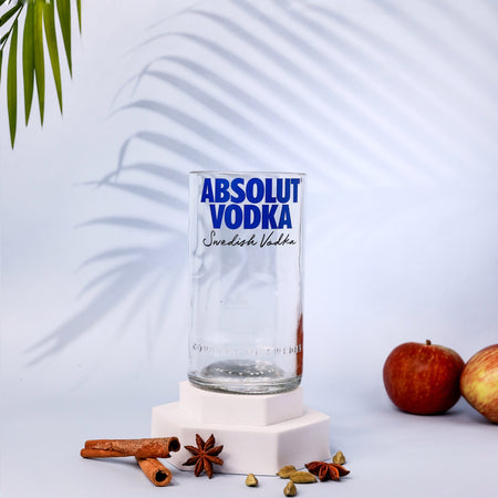 Upcycled Absolut Vodka Glass – Handmade Recycled Cocktail Glass (Pack of 1 Glass)