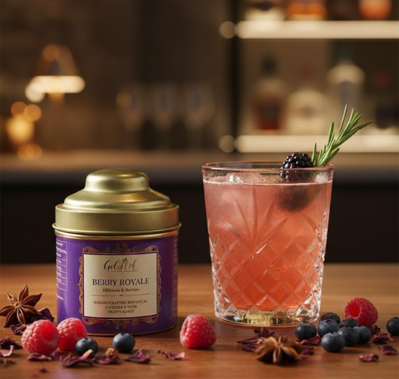 Berry Royale Gin Infusion Bags – Botanical Cocktail Infusion for Gin, Vodka & Spirits