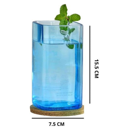Bombay Sapphire Gin Glasses Set of 3 – Handmade Upcycled Drinkware