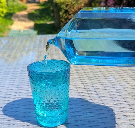 Bombay Sapphire Upcycled Glass Water Jug
