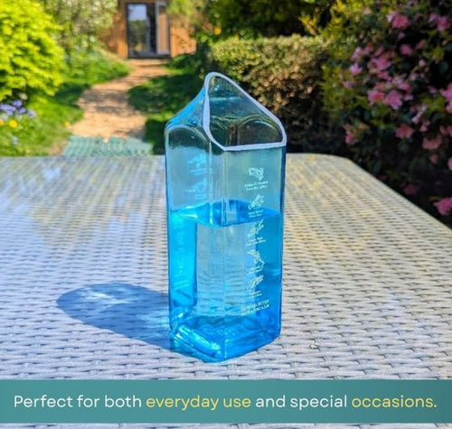 Load image into Gallery viewer, Bombay Sapphire Upcycled Glass Water Jug
