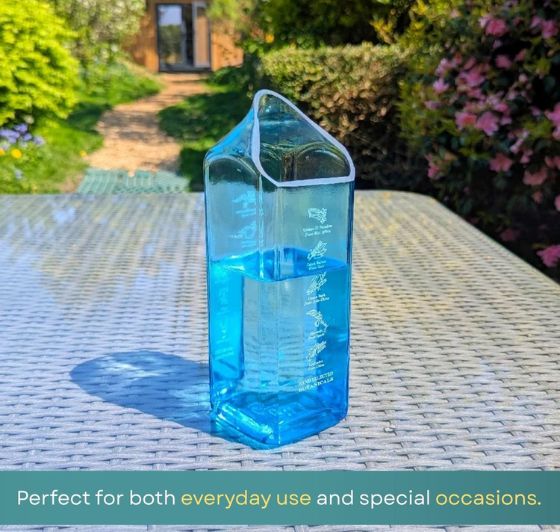 Bombay Sapphire Upcycled Glass Water Jug