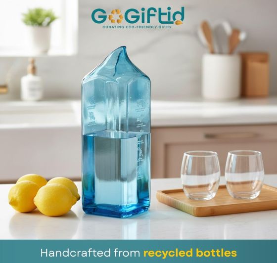 Bombay Sapphire Upcycled Glass Water Jug