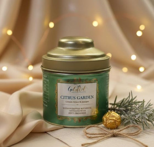 Load image into Gallery viewer, Citrus Blossom Gin Infusion Tin – Botanical Cocktail Flavouring
