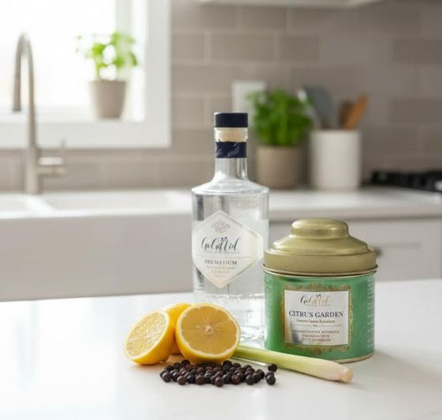 Load image into Gallery viewer, Citrus Blossom Gin Infusion Tin – Botanical Cocktail Flavouring
