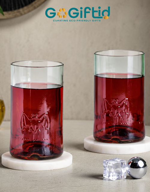Load image into Gallery viewer, Bacardi Rum Drinking Glass – Handmade Eco-Friendly Bar Glass
