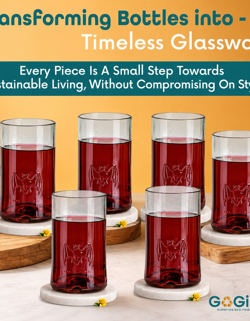 Load image into Gallery viewer, Bacardi Rum Drinking Glass – Handmade Eco-Friendly Bar Glass
