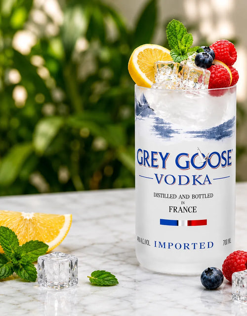 Load image into Gallery viewer, Grey Goose Vodka Glasses – Handmade Upcycled Cocktail Glassware (Pack of 1 Glass)
