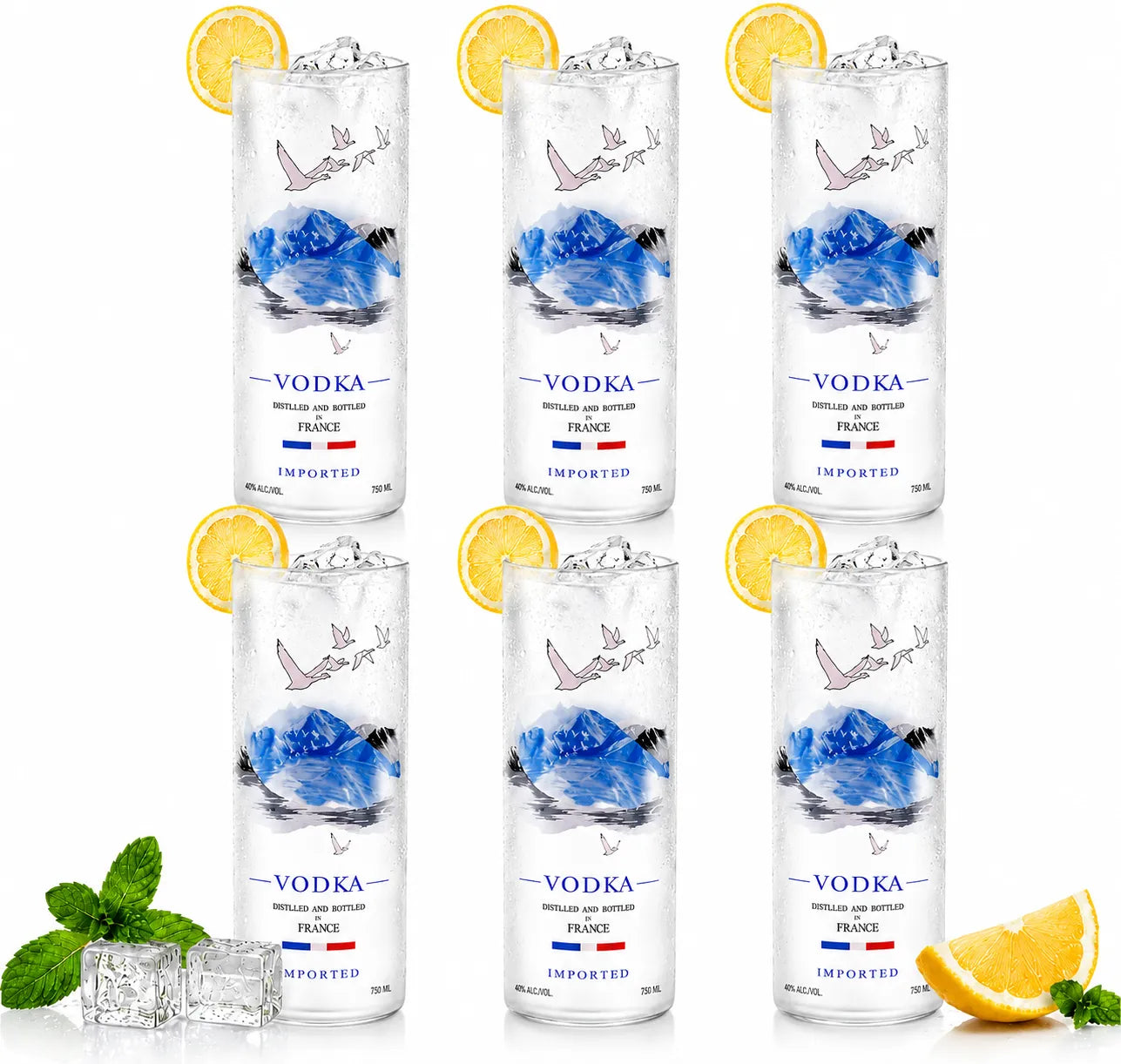 Upcycled Grey Goose Vodka Glass – Handmade Recycled Cocktail Glass