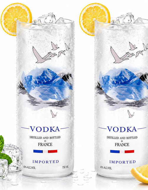 Load image into Gallery viewer, Upcycled Grey Goose Vodka Glass – Handmade Recycled Cocktail Glass
