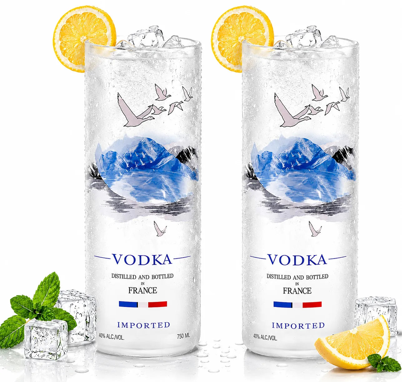 Upcycled Grey Goose Vodka Glass – Handmade Recycled Cocktail Glass