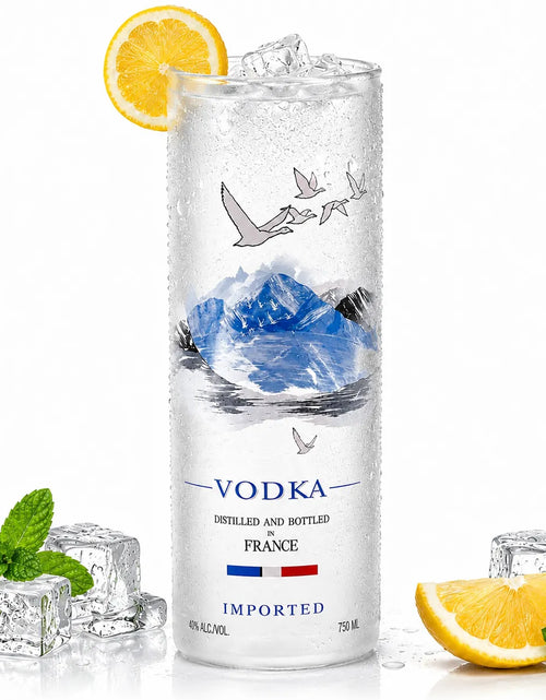 Load image into Gallery viewer, Upcycled Grey Goose Vodka Glass – Handmade Recycled Cocktail Glass
