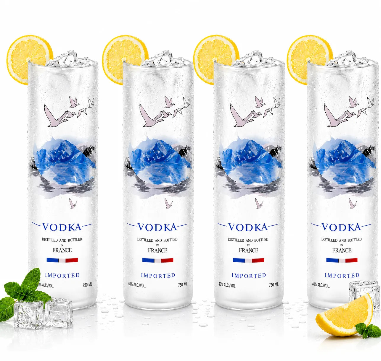 Upcycled Grey Goose Vodka Glass – Handmade Recycled Cocktail Glass