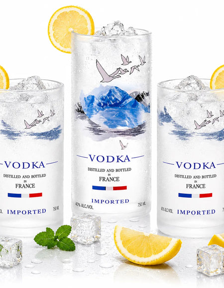 Grey Goose Glasses Set of 3 – Handmade Upcycled Cocktail Glassware