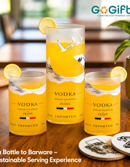 Grey Goose Glasses Set of 3 – Handmade Upcycled Cocktail Glassware