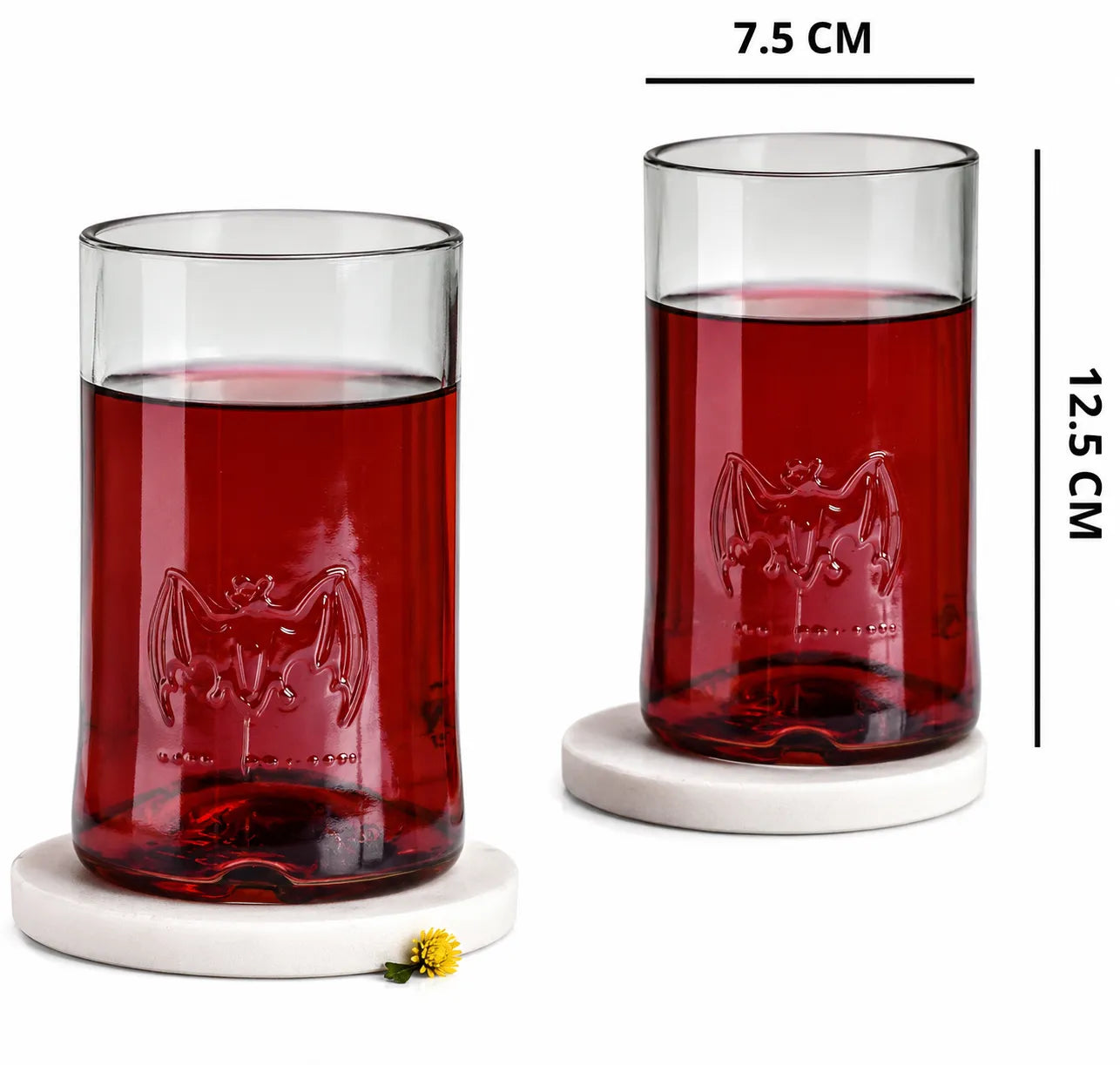 Bacardi Rum Glasses Set of 3 – Handmade Eco-Friendly Barware