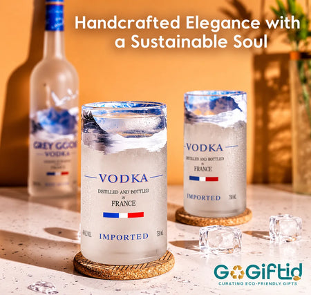 Imperfect Grey Goose Glasses – Upcycled Discounted Set of 2