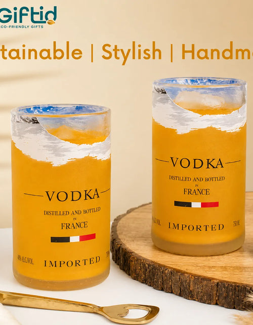 Load image into Gallery viewer, Imperfect Grey Goose Glasses – Upcycled Discounted Set of 2
