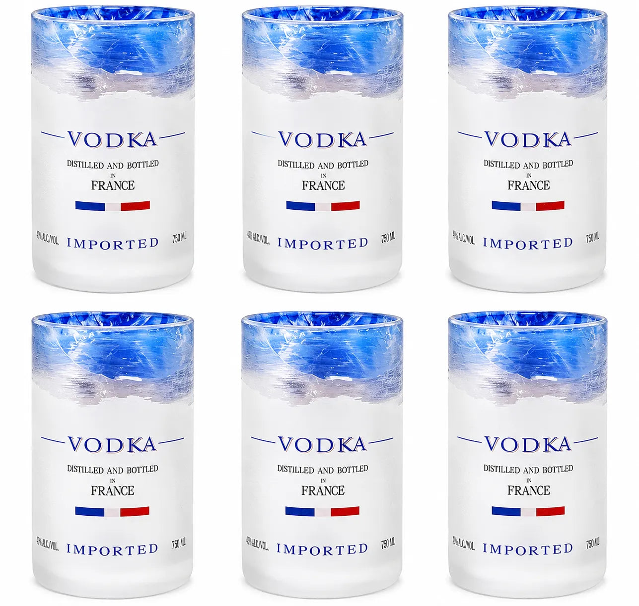 Imperfect Grey Goose Glasses – Upcycled Discounted Set of 2