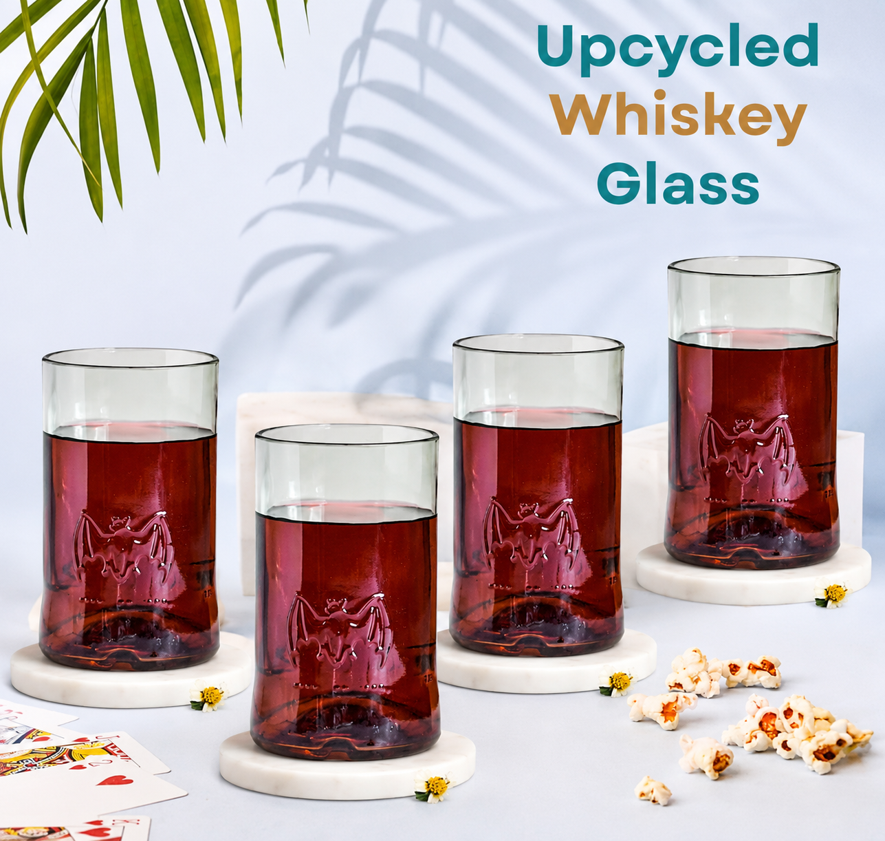Bacardi Rum Drinking Glass – Handmade Eco-Friendly Bar Glass