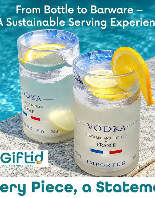 Load image into Gallery viewer, Imperfect Grey Goose Glasses – Upcycled Discounted Set of 2
