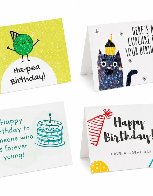 Load image into Gallery viewer, Plantable Birthday Cards – Eco Friendly Seed Paper Greeting Cards (Pack of 12 Multi Design)
